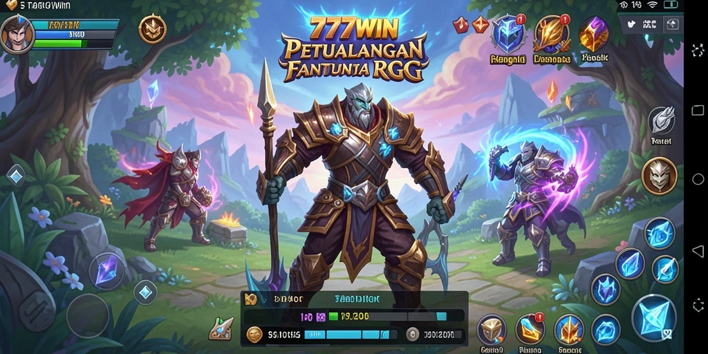 Tampilan gameplay RPG yang penuh petualangan dan aksi di 777WIN.