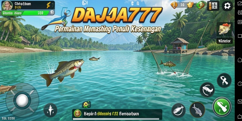 Tampilan gameplay DRAJA777 yang menakjubkan saat memancing.