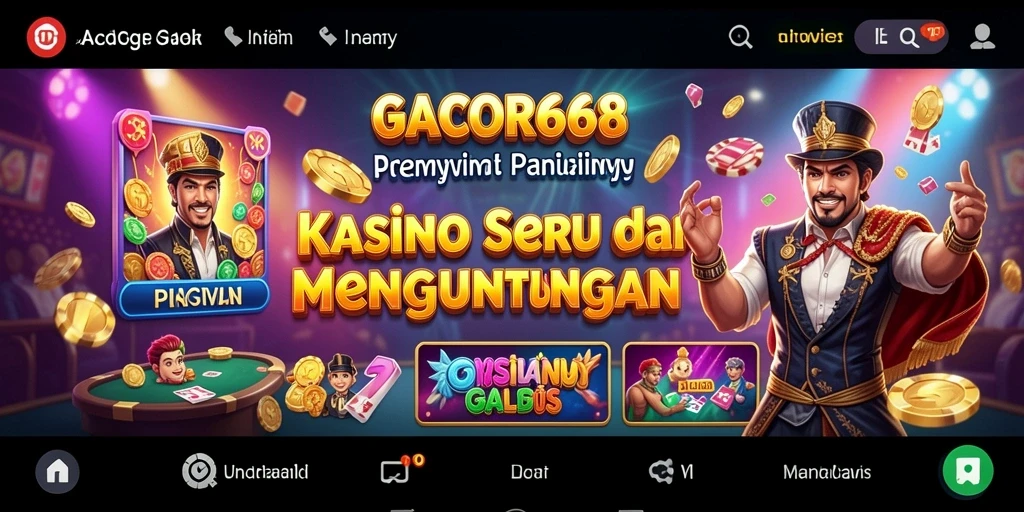 Screenshot utama GACOR668 menampilkan gameplay Kasino yang mendebarkan.
