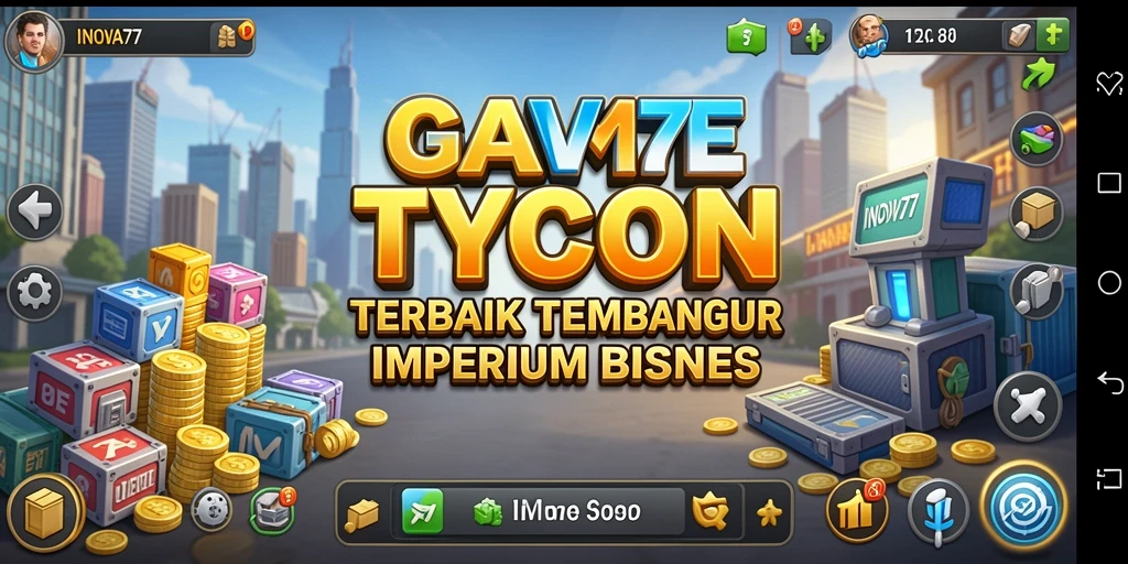 Tampilan gameplay INOVA77 yang menarik dalam genre Tycoon.