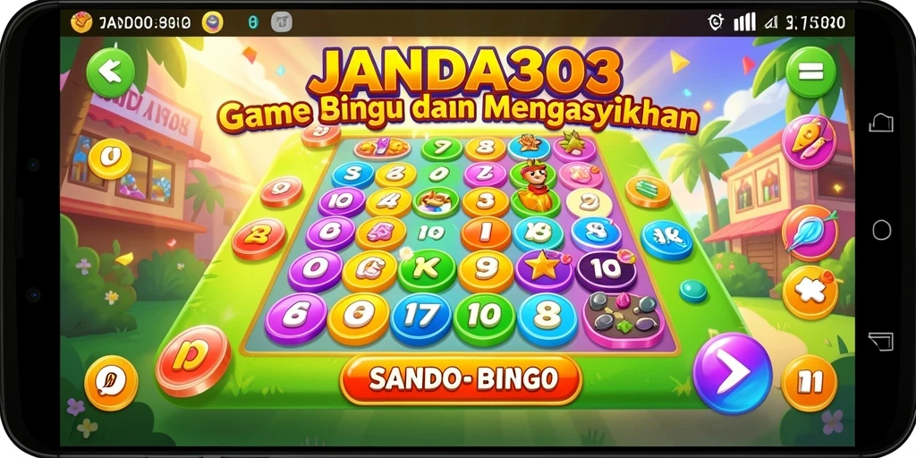 Screenshot gameplay JANDA303 yang menampilkan suasana seru permainan Bingo.