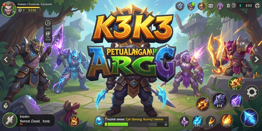 Gameplay seru K3K3 dengan pertarungan epik dan petualangan.