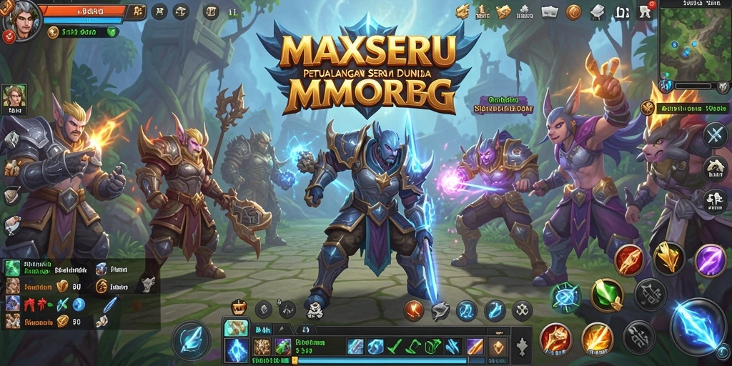 Gameplay epik di dunia MAXSERU yang penuh petualangan.