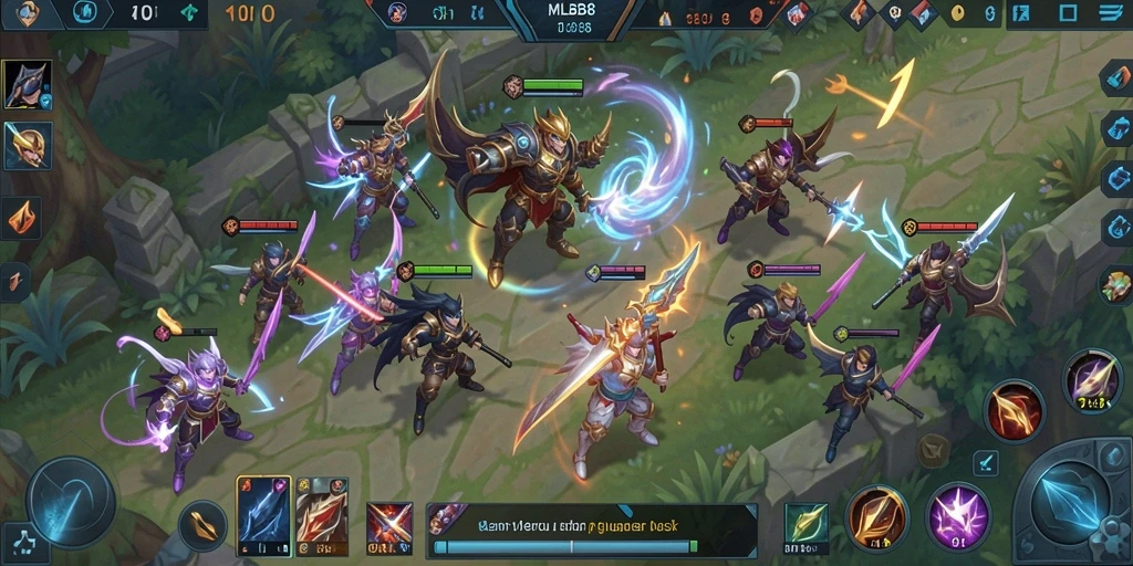 Screenshot gameplay menarik dari MLBB8 menampilkan interaksi musik yang seru.
