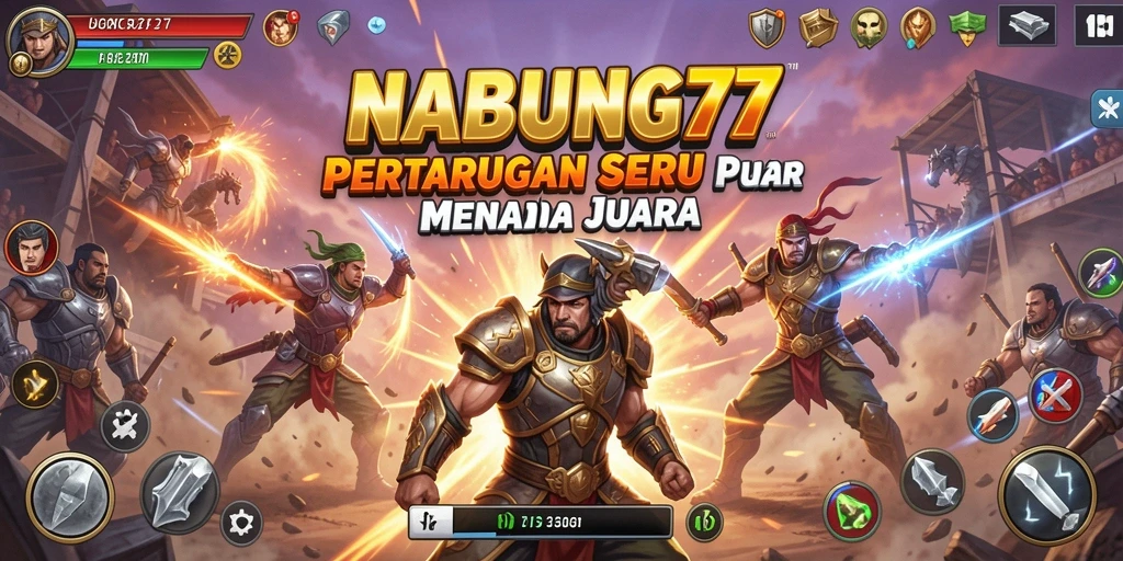 Tampilan gameplay NABUNG77 yang menegangkan dengan aksi cepat.