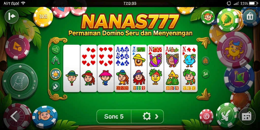 Screenshot gameplay NANAS777 yang memperlihatkan momen seru permainan domino.