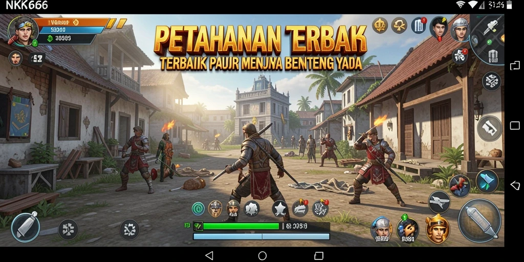 Screenshot NK666 menampilkan aksi seru dalam gameplay Tower Defense.