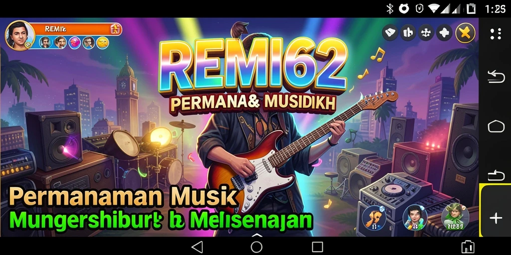 Tampilan langsung gameplay REMI62 yang menyenangkan dan interaktif.