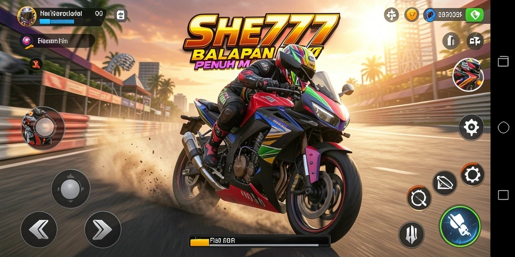 Menampilkan aksi balapan motor yang mendebarkan dan grafik memukau.
