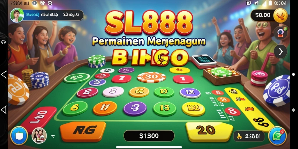 Tampilan gameplay SL888 yang menarik dalam permainan Bingo.