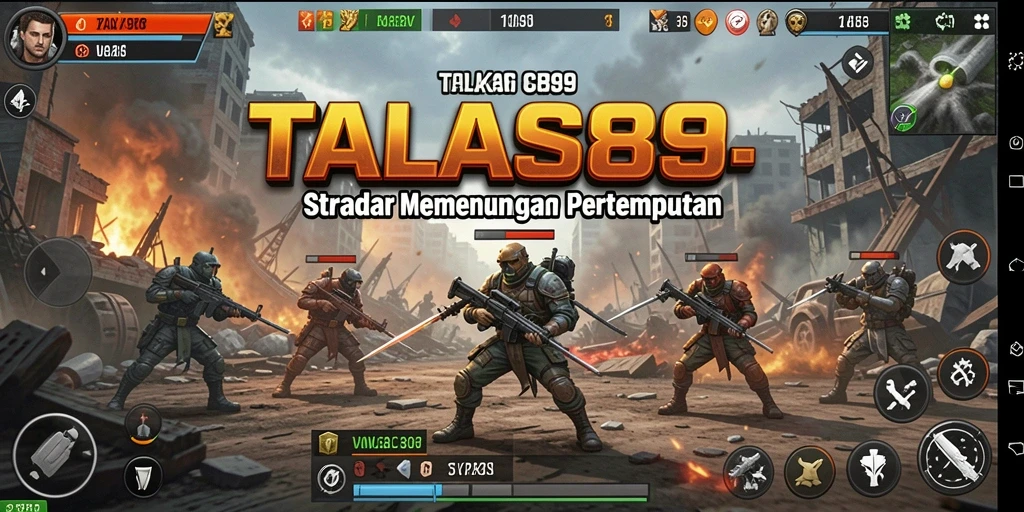 Screenshot gameplay TALAS89 menampilkan aksi strategi yang mendebarkan.